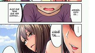 feeling the intense connection with nee-chan on the sunny beach in this hentai manga