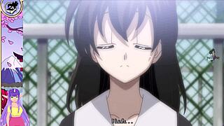 School Days Hentai Blowjob and Orgasm