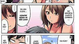 feeling the intense connection with nee-chan on the sunny beach in this hentai manga