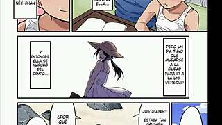 feeling the intense connection with nee-chan on the sunny beach in this hentai manga