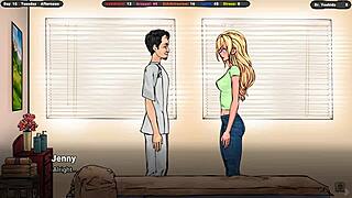 She Lets Masseur Caress Her Legs In 3D Hentai