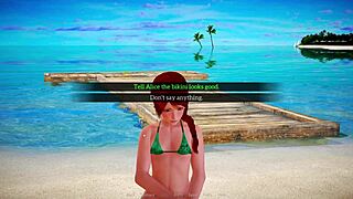 alice wears a nice sexy bikini in my new family part 55