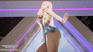 Mmd Hyolyn Wait Seraphine Sexy Kpop Dance League Of Legends Hentai Uncensored 4k 60fps
