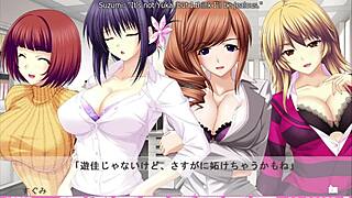 Anna in busty bondage suit gets cowgirl riding and doggystyle in Erotica Yuuwaku.