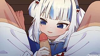 mountainhan compilation of anime blowjobs