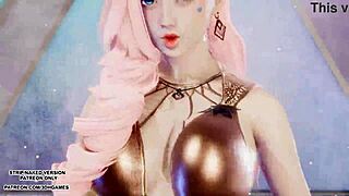 Mmd Hyolyn Wait Seraphine Sexy Kpop Dance League Of Legends Hentai Uncensored 4k 60fps