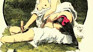 vintage erotic drawings featuring retro naked figures sensual poses