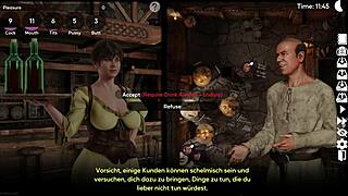 First Day As Barmaid In Corruption Town Visual Novel Ea 0 9 2 Gameplay