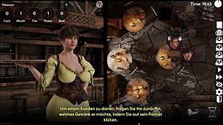 First Day As Barmaid In Corruption Town Visual Novel Ea 0 9 2 Gameplay