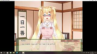 your waifu foxgirl nanako rides in a cute teen femdom scene