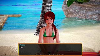 alice wears a nice sexy bikini in my new family part 55