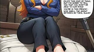 Mummy facesitting farting feet fetish bondage