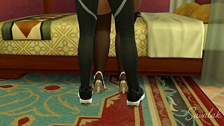 Two Robbers Meet Arab Princess In Sims Animation