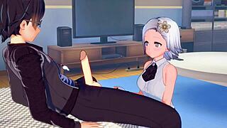 idol sophie fucks a guy before the show.