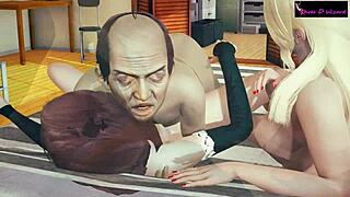 Interracial threesome demo