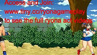 cute fighter girl has sex with men in inma fist action hentai game