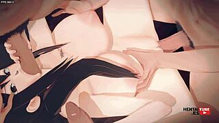 mina ashiro joins the orgy, sucking and jerking two cocks while getting pounded