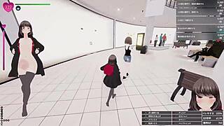 schoolgirl manaka exposes in shopping mall, secret bukkake without getting caught 😜