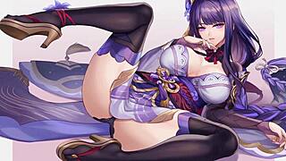 raiden shogun femdom footjob multiple endings