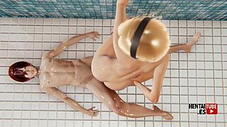 غوين، أنتِ تُنيكين بقوة في مشهد الدش في سبيدرفيرس