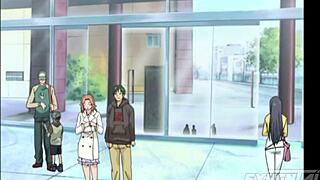 Horny Coworkers Threesome Anal and Cum on Tits