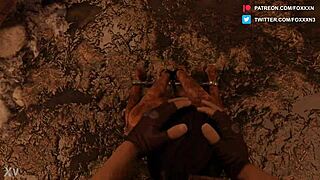 Jill Gives Muddy Bdsm Blowjob