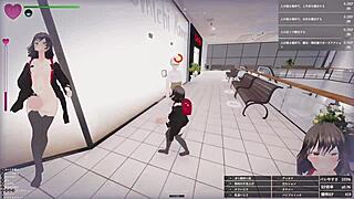 schoolgirl manaka exposes in shopping mall, secret bukkake without getting caught 😜