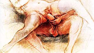 Sbírka vintage erotické umění