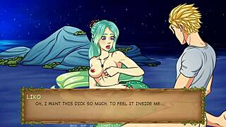 forbidden fruit sex scene with mermaid taking big cock in hentai fucking