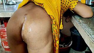 I fucked bhabhi in the kitchen hard