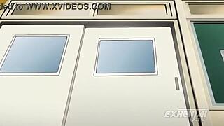 young student get his first creampie - hentai