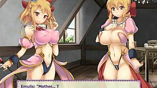 pretty woman has sex with goblins men in emulis new act hentai game