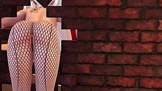 Harley gives big dick handjob and blowjob in gloryhole fun