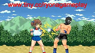 cute fighter girl has sex with men in inma fist action hentai game