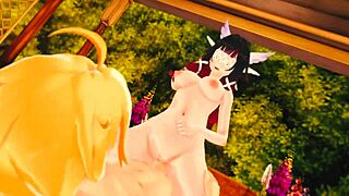 have you seen columbina losing her virginity with anal and blowjob in genshin hentai