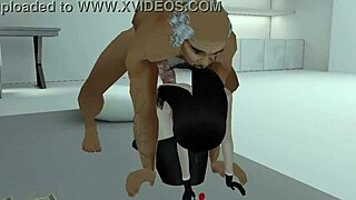 an old man sneaks in a pink young girl while his wife is out