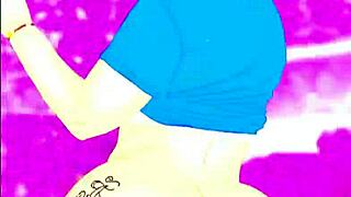 big ass thick latina twerking that ass in 3d anime hentai with curvy body and sexy outfit