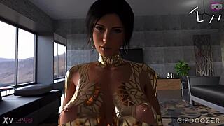 Lara strokes that massive cock with her hands in POV!