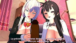 Alya and Yuki Suou transform into hot bunnies