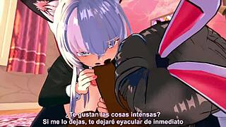 Alya and Yuki Suou transform into hot bunnies