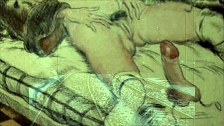 Vintage Retro Drawings Collection