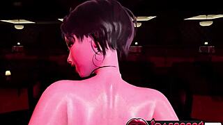 big tits ami in black latex suit 3d hentai at club figurehead pose fuck on scene desk doggy style sex with close-up views and missionary press pose ending with massive creampie