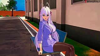 Rias Gremory Casi Pilla con Profe Rossweisse en HS DxD