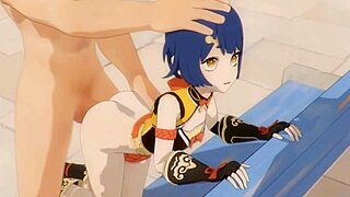 Xiangling Endures Rough Doggystyle Sex