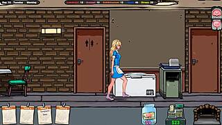 The masseur persuaded her. She wore a bikini.