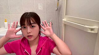 quiet college girl at school but masturbates everywhere at home in heat