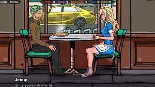 The masseur persuaded her. She wore a bikini.