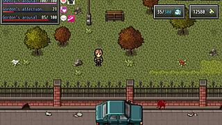 Watch Her Cheat in Survival Mission Z! Netorare Route Part 2 at Square Park!