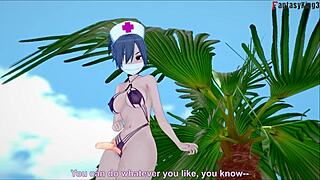 Jill Valentine sexy nurse POV sex on beach