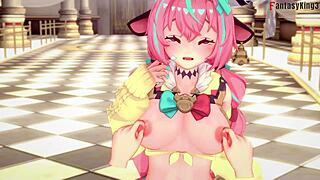 Varessa Pounds Free POV in Genshin Impact Fantasy Fuck